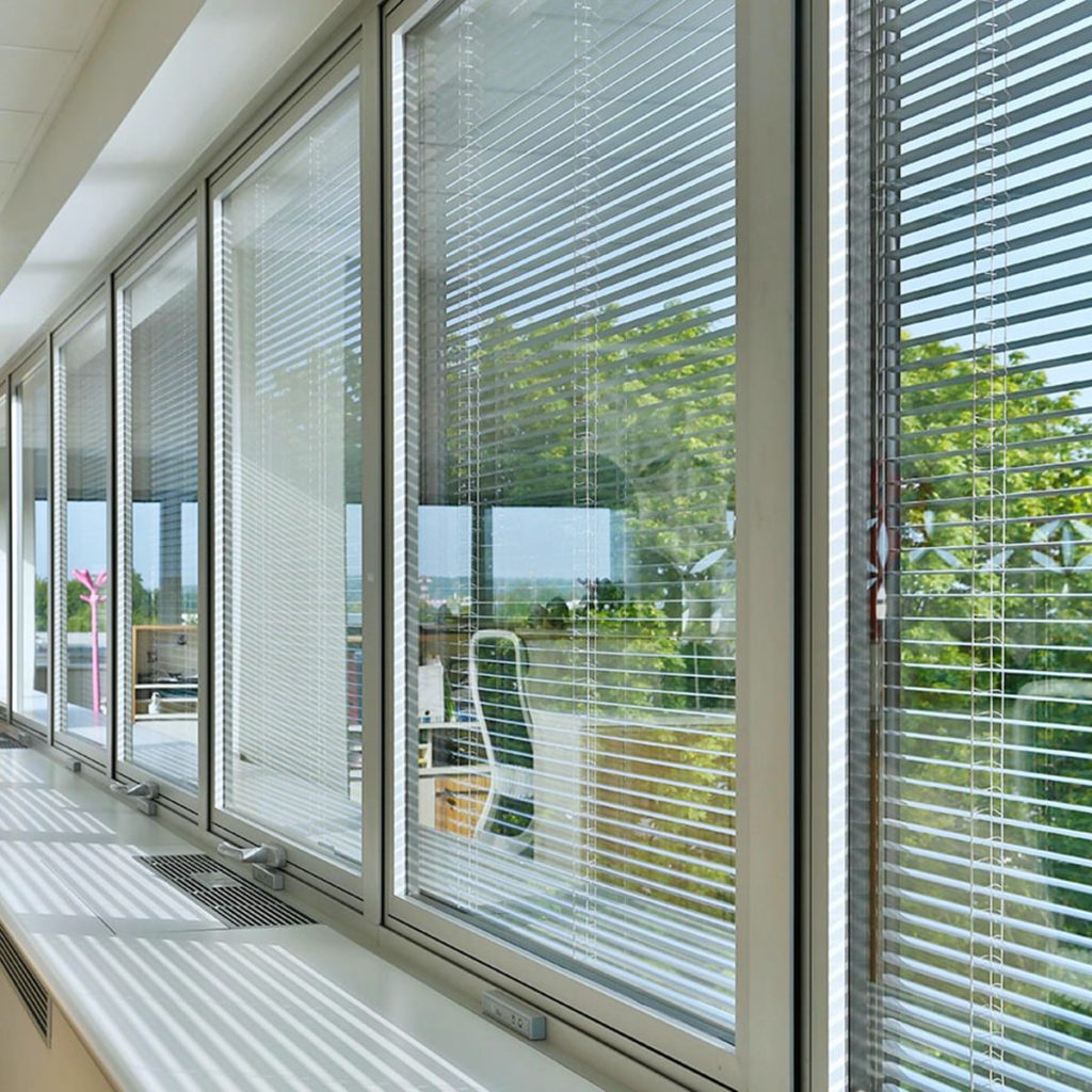 Integrated Glass Blinds